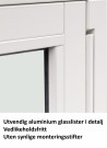 Toppsving Vindu 60x60cm 3-lags U 0,8 Passiv thumbnail