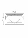 Toppsving Vindu 100x60cm 3-lags U 0,8 Passiv thumbnail