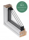 Toppsving Vindu 150x120cm 3-lags U 0,8 Passiv thumbnail