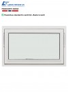 Toppsving Vindu 100x40cm 3-lags U 0,8 Passiv thumbnail