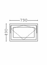 Toppsving Vindu 80x50cm 3-lags U 0,8 Passiv thumbnail