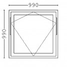 Toppsving Vindu 100x100cm 3-lags U 0,8 Passiv thumbnail