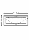 Toppsving Vindu 120x50cm 3-lags U 0,8 Passiv thumbnail