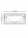 Toppsving Vindu 100x50cm 3-lags U 0,8 Passiv thumbnail
