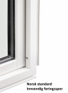 Toppsving Vindu 60x120cm 3-lags U 0,8 Passiv thumbnail
