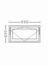 Toppsving Vindu 90x50cm 3-lags U 0,8 Passiv thumbnail