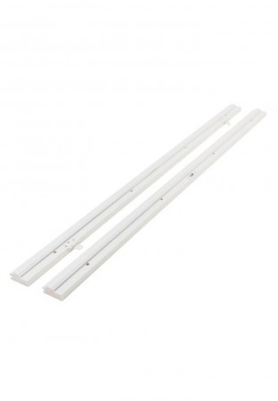 Karmsider 190cm m/dempelist Hvit bomull S0502Y