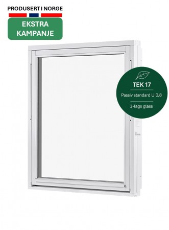 Toppsving Vindu 110x120cm 3-lags U 0,8 Passiv