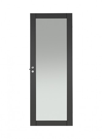 Innerdør Q-Line 1S Glassdør 80x210 Dempet sort