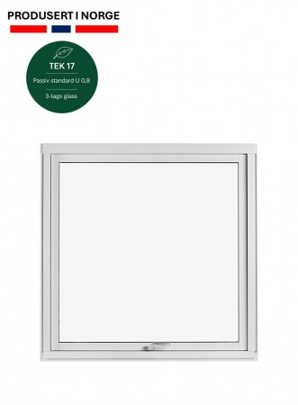 Toppsving Vindu 120 x 120 cm - 3-lags U-verdi 0,8