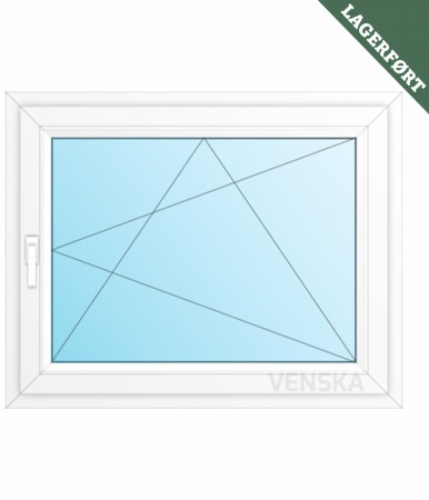 PVC RØMNINGSVINDU B100xH80CM