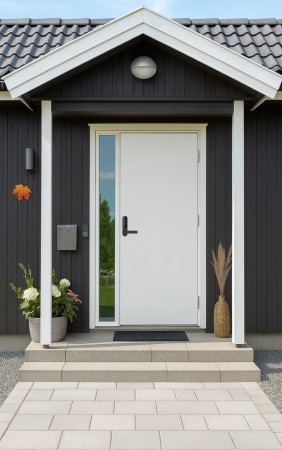 Ytterdør Torsvik Hvit 100x210 Høyre