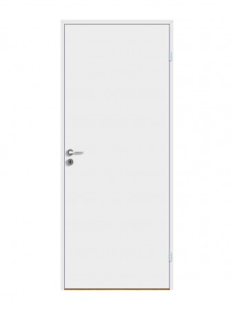 Innerdør Slett Kompakt 90x200cm Hvitmalt bomull