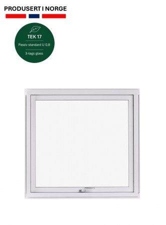 Toppsving Vindu 110x110cm 3-lags U 0,8 Passiv