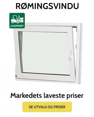 Rømningsvindu U 1.0 - rask levering over hele Norge