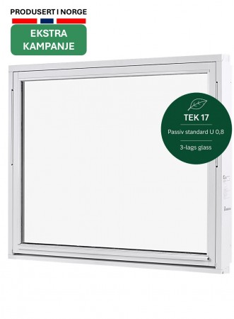 Toppsving Vindu 160x120cm 3-lags U 0,8 Passiv