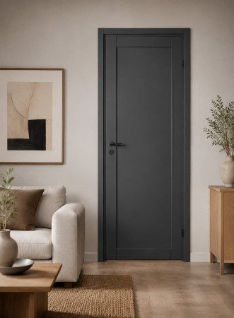 Innerdør Q-Edge 1 80x200 Dempet sort