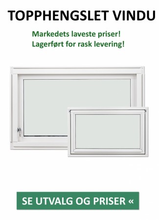 Topphengslet Vindu U 1,4 - Rask levering over hele Norge