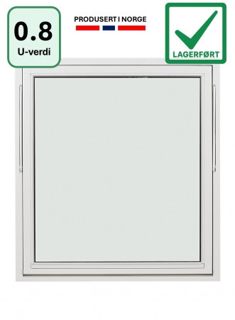 Toppsving Vindu 120x120cm 3-lags U 0,8 Passiv