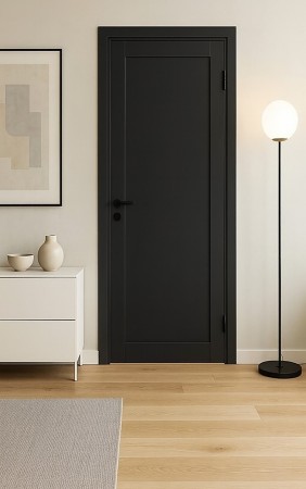 Innerdør Q-Edge 1 80x200 Dempet sort