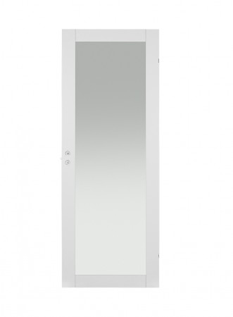 Innerdør Q-Line 1 Glassdør 90x210 klassisk hvit