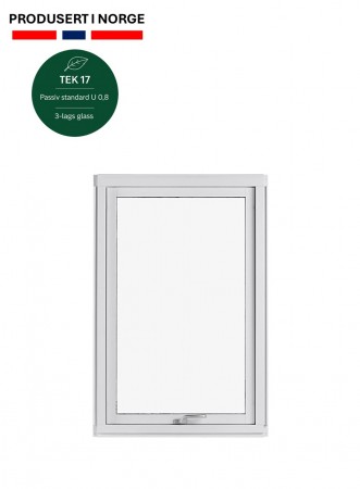 Toppsving Vindu 80 x 120 cm - 3-lags U-verdi 0,8