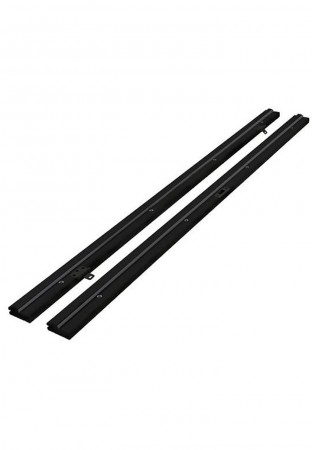 Karmsider 200cm m/dempelist Dempet sort S8500N