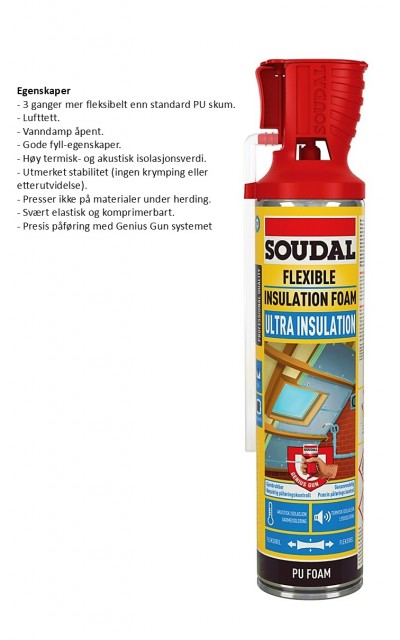 Soudal Flexible Insulation Genius 600ml